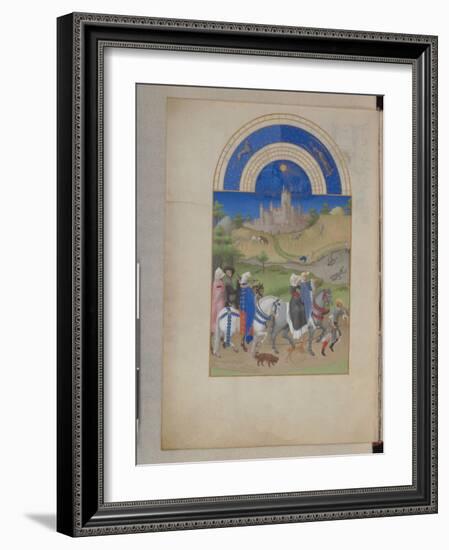 Les Très Riches Heures du duc de Berry-null-Framed Giclee Print