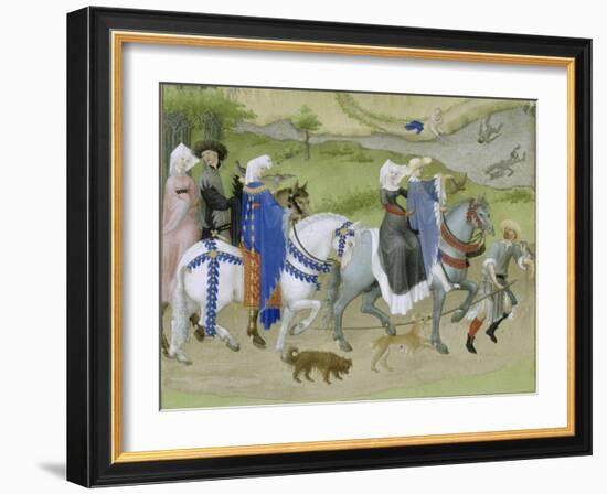 Les Très Riches Heures du duc de Berry-null-Framed Giclee Print