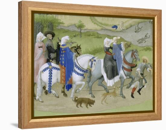 Les Très Riches Heures du duc de Berry-null-Framed Premier Image Canvas