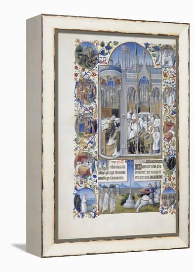 Les Très Riches Heures du duc de Berry-null-Framed Premier Image Canvas