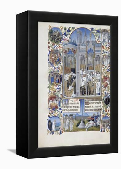 Les Très Riches Heures du duc de Berry-null-Framed Premier Image Canvas