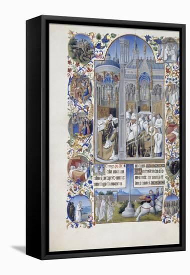 Les Très Riches Heures du duc de Berry-null-Framed Premier Image Canvas