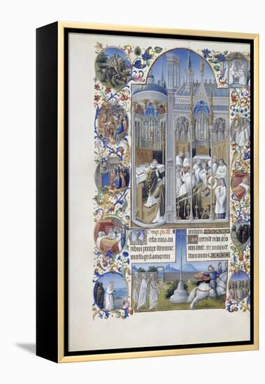 Les Très Riches Heures du duc de Berry-null-Framed Premier Image Canvas