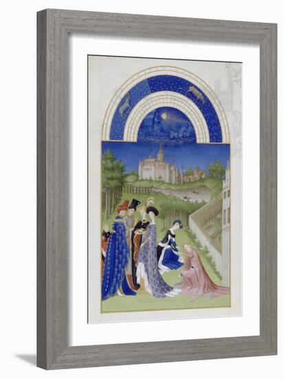 Les Très Riches Heures du duc de Berry-null-Framed Giclee Print