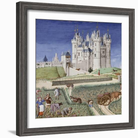 Les Très Riches Heures du duc de Berry-null-Framed Giclee Print