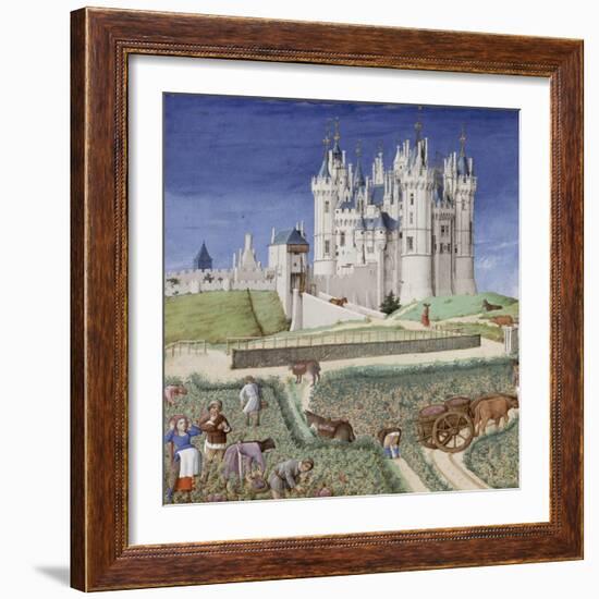 Les Très Riches Heures du duc de Berry-null-Framed Giclee Print