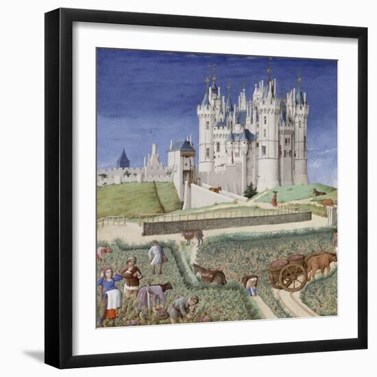 Les Très Riches Heures du duc de Berry-null-Framed Giclee Print