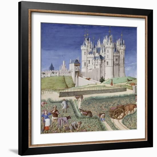 Les Très Riches Heures du duc de Berry-null-Framed Giclee Print