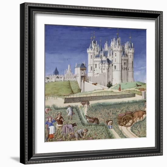 Les Très Riches Heures du duc de Berry-null-Framed Giclee Print