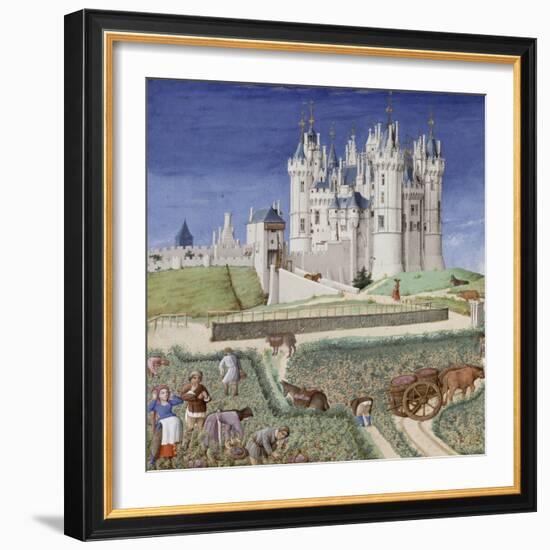 Les Très Riches Heures du duc de Berry-null-Framed Giclee Print