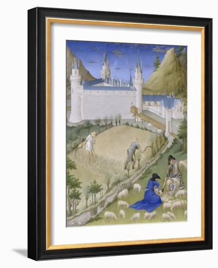 Les Très Riches Heures du duc de Berry-null-Framed Giclee Print