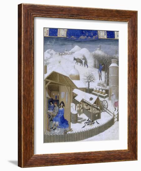 Les Très Riches Heures du duc de Berry-null-Framed Giclee Print