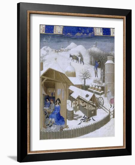 Les Très Riches Heures du duc de Berry-null-Framed Giclee Print