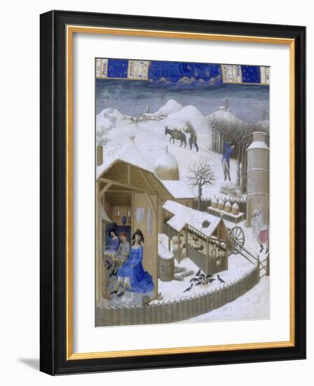 Les Très Riches Heures du duc de Berry-null-Framed Giclee Print