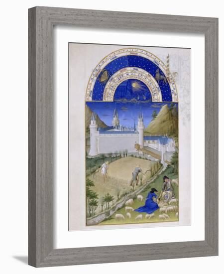 Les Très Riches Heures du duc de Berry-null-Framed Giclee Print