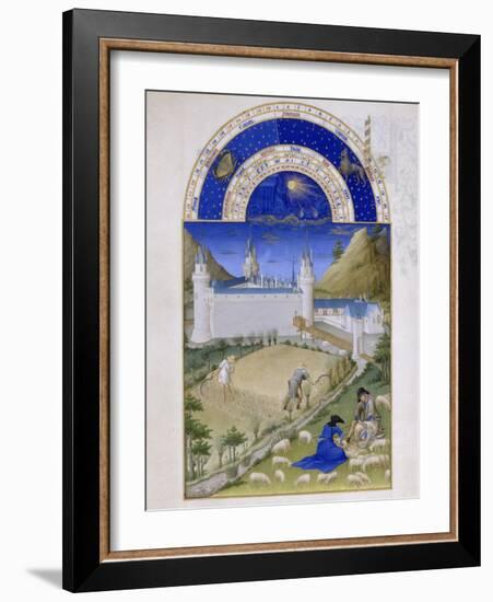 Les Très Riches Heures du duc de Berry-null-Framed Giclee Print