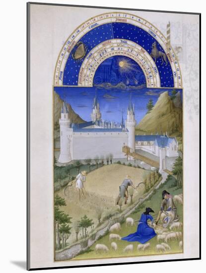 Les Très Riches Heures du duc de Berry-null-Mounted Giclee Print