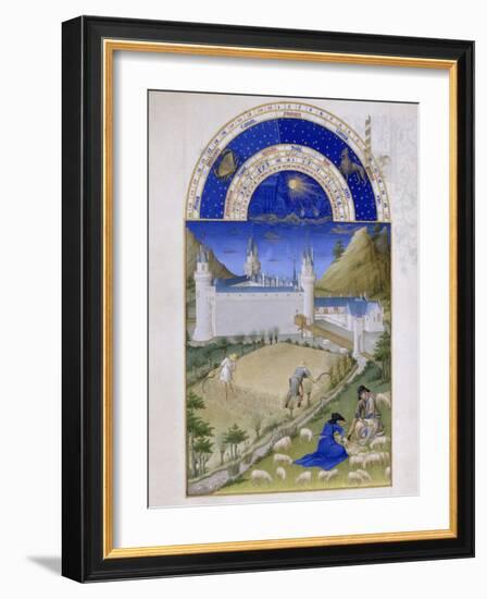 Les Très Riches Heures du duc de Berry-null-Framed Giclee Print