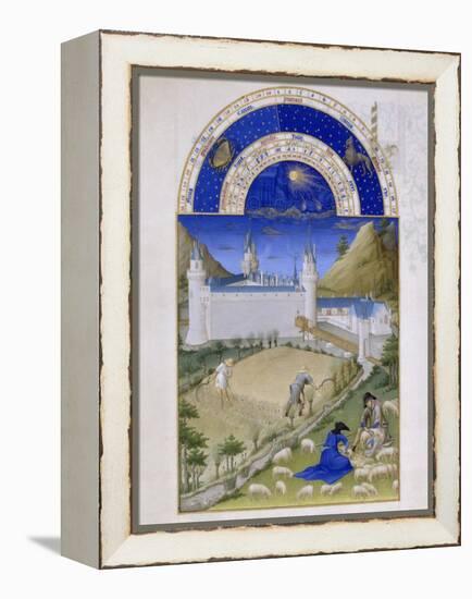 Les Très Riches Heures du duc de Berry-null-Framed Premier Image Canvas