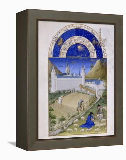 Les Très Riches Heures du duc de Berry-null-Framed Premier Image Canvas