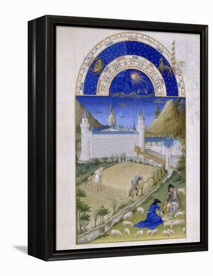 Les Très Riches Heures du duc de Berry-null-Framed Premier Image Canvas