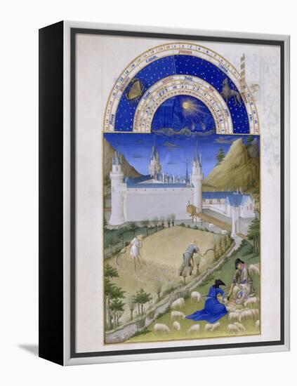 Les Très Riches Heures du duc de Berry-null-Framed Premier Image Canvas