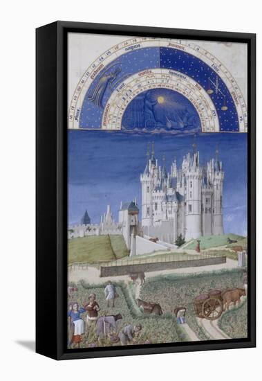 Les Très Riches Heures du duc de Berry-null-Framed Premier Image Canvas