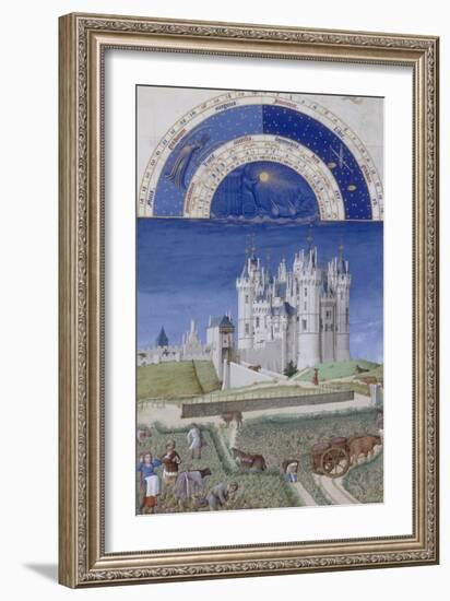 Les Très Riches Heures du duc de Berry-null-Framed Giclee Print