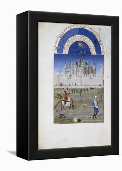 Les Très Riches Heures du duc de Berry-null-Framed Premier Image Canvas