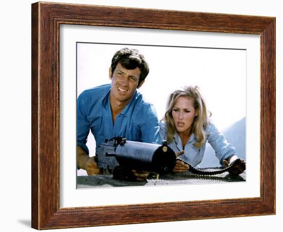 LES TRIBULATIONS D'UN CHINOIS EN CHINE, 1965 by PHILIPPE by BROCA Jean-Paul Belmondo and Ursula And-null-Framed Photo