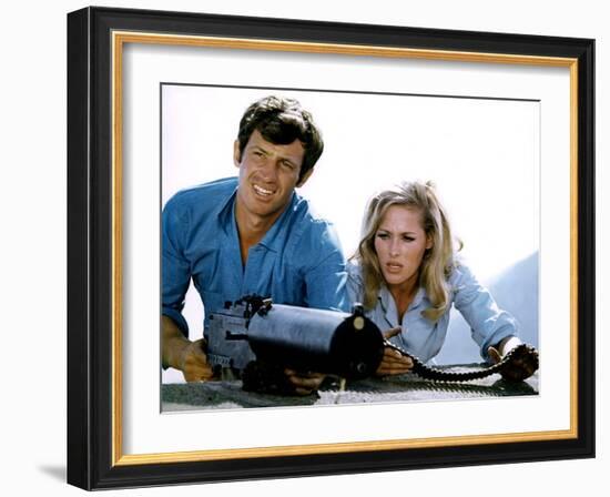 LES TRIBULATIONS D'UN CHINOIS EN CHINE, 1965 by PHILIPPE by BROCA Jean-Paul Belmondo and Ursula And-null-Framed Photo