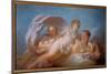 Les Trois Graces, 18Th Century (Oil on Canvas)-Jean-Honore Fragonard-Mounted Giclee Print