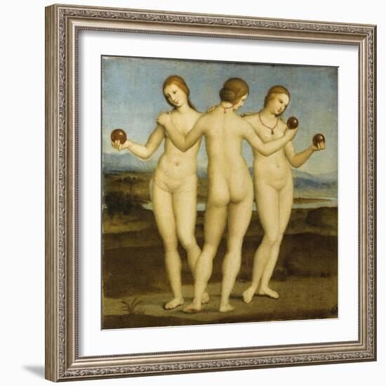 Les trois Grâces-Raffaello Sanzio-Framed Giclee Print