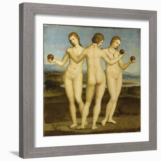 Les trois Grâces-Raffaello Sanzio-Framed Giclee Print