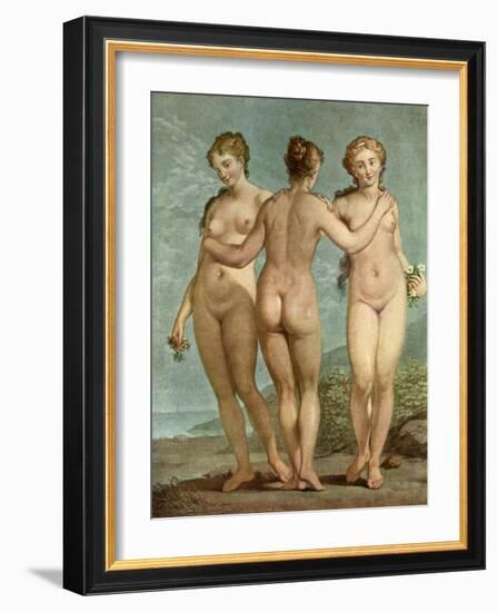 Les Trois Grâces-Giovanni Antonio Pellegrini-Framed Giclee Print