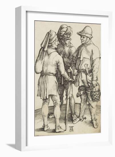 Les trois paysans-Albrecht Dürer-Framed Giclee Print