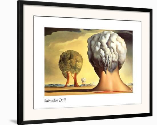 Les Trois Sphinx de Bikini-Salvador Dalí-Framed Art Print