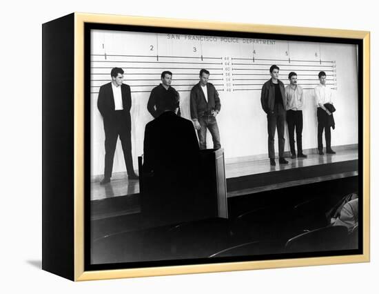 Les Tueurs by San Francisco (Once a Thief) by Ralph Nelson with Alain Delon, 1965 (b/w photo)-null-Framed Stretched Canvas