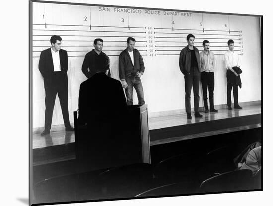 Les Tueurs by San Francisco (Once a Thief) by Ralph Nelson with Alain Delon, 1965 (b/w photo)-null-Mounted Photo