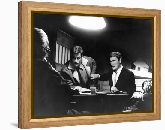 Les Tueurs by San Francisco (Once a Thief) by Ralph Nelson with Alain Delon and Jack Palance, 1965 -null-Framed Stretched Canvas