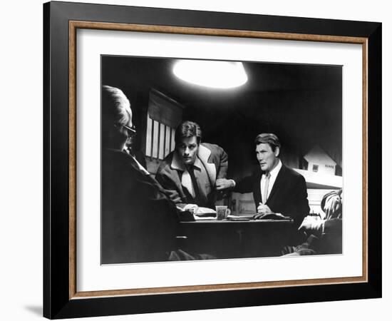 Les Tueurs by San Francisco (Once a Thief) by Ralph Nelson with Alain Delon and Jack Palance, 1965 -null-Framed Photo