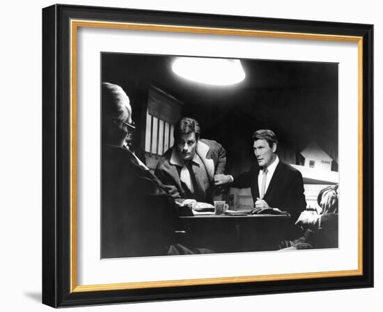 Les Tueurs by San Francisco (Once a Thief) by Ralph Nelson with Alain Delon and Jack Palance, 1965 -null-Framed Photo