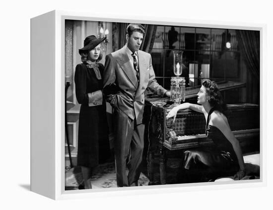 Les tueurs The killers A Man Alone by Robert Siodmak with Virginia Christine, Burt Lancaster, Ava G-null-Framed Stretched Canvas
