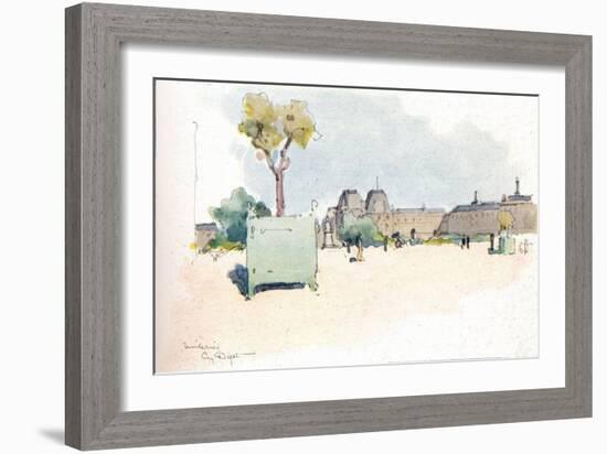 'Les Tuileries', 1915-Eugene Bejot-Framed Giclee Print