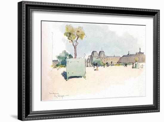 'Les Tuileries', 1915-Eugene Bejot-Framed Giclee Print