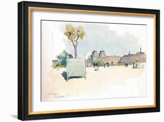 'Les Tuileries', 1915-Eugene Bejot-Framed Giclee Print