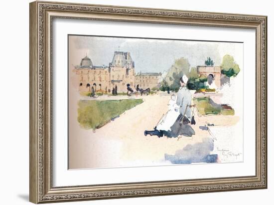 'Les Tuileries', 1915-Eugene Bejot-Framed Giclee Print