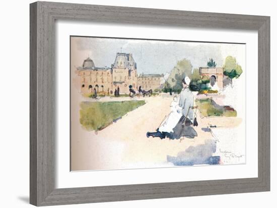 'Les Tuileries', 1915-Eugene Bejot-Framed Giclee Print