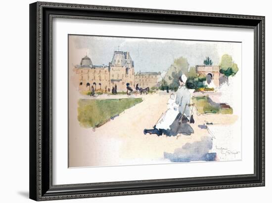 'Les Tuileries', 1915-Eugene Bejot-Framed Giclee Print