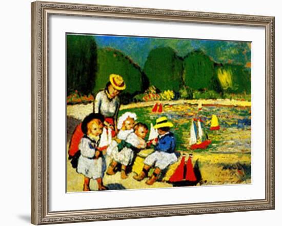 Les Tuileries-Pablo Picasso-Framed Art Print